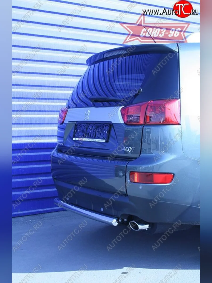 Защита заднего бампера Souz-96 (d60) Peugeot 4007 (2007-2012)  в Керчи Республика Крым