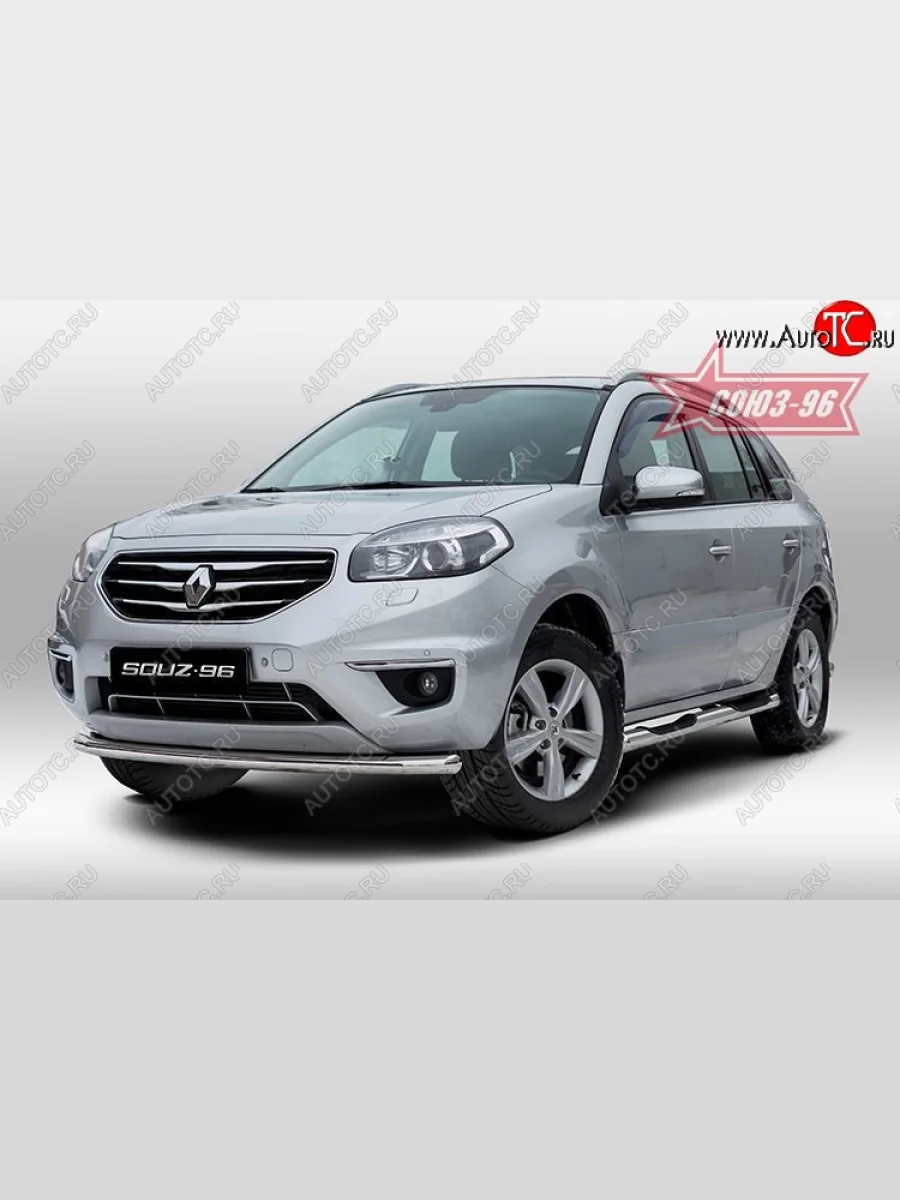 Защита переднего бампера одинарная Souz-96 Premium (d60)  Renault Koleos (2011-2016) 1  в Самаре Самарской области