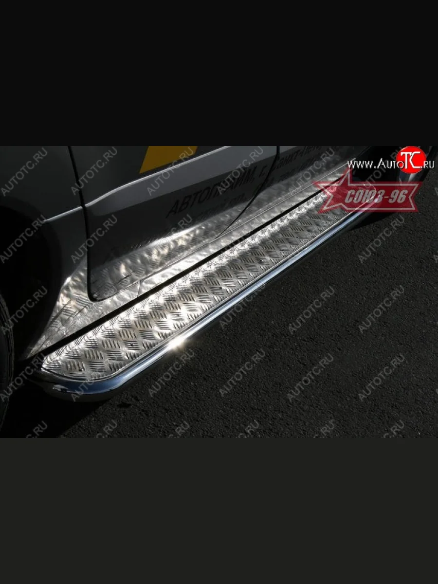 Защита порогов с листом Souz-96 (d42). Renault Koleos 1 Phase 2 (2011-2013)  в Керчи Республика Крым