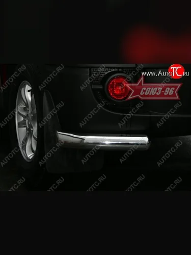 Защита заднего бампера из уголков Souz-96 (d76) SSANGYONG Actyon 1 (2006-2010)