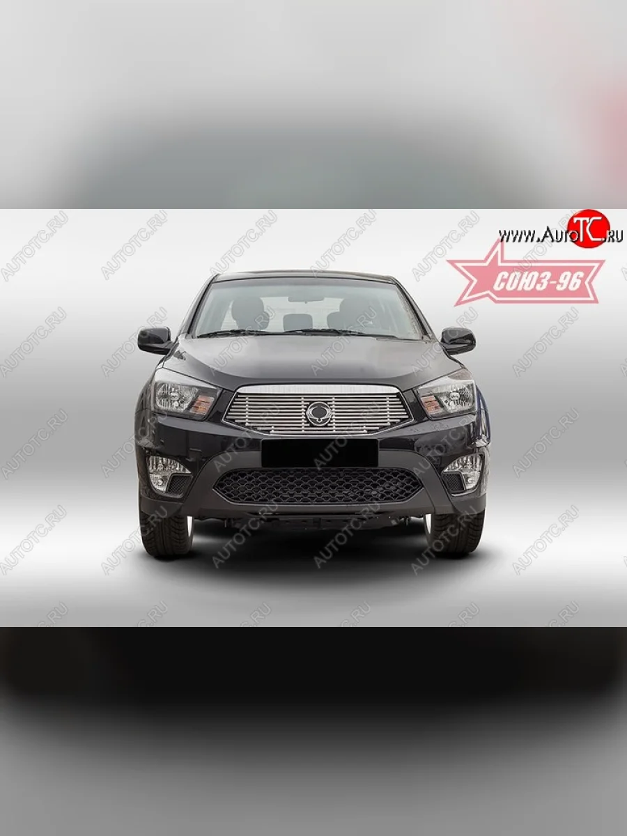 Декоративный элемент решетки радиатора Souz-96 (d10) SSANGYONG Actyon Sport (2012-2025)  в Самаре Самарской области