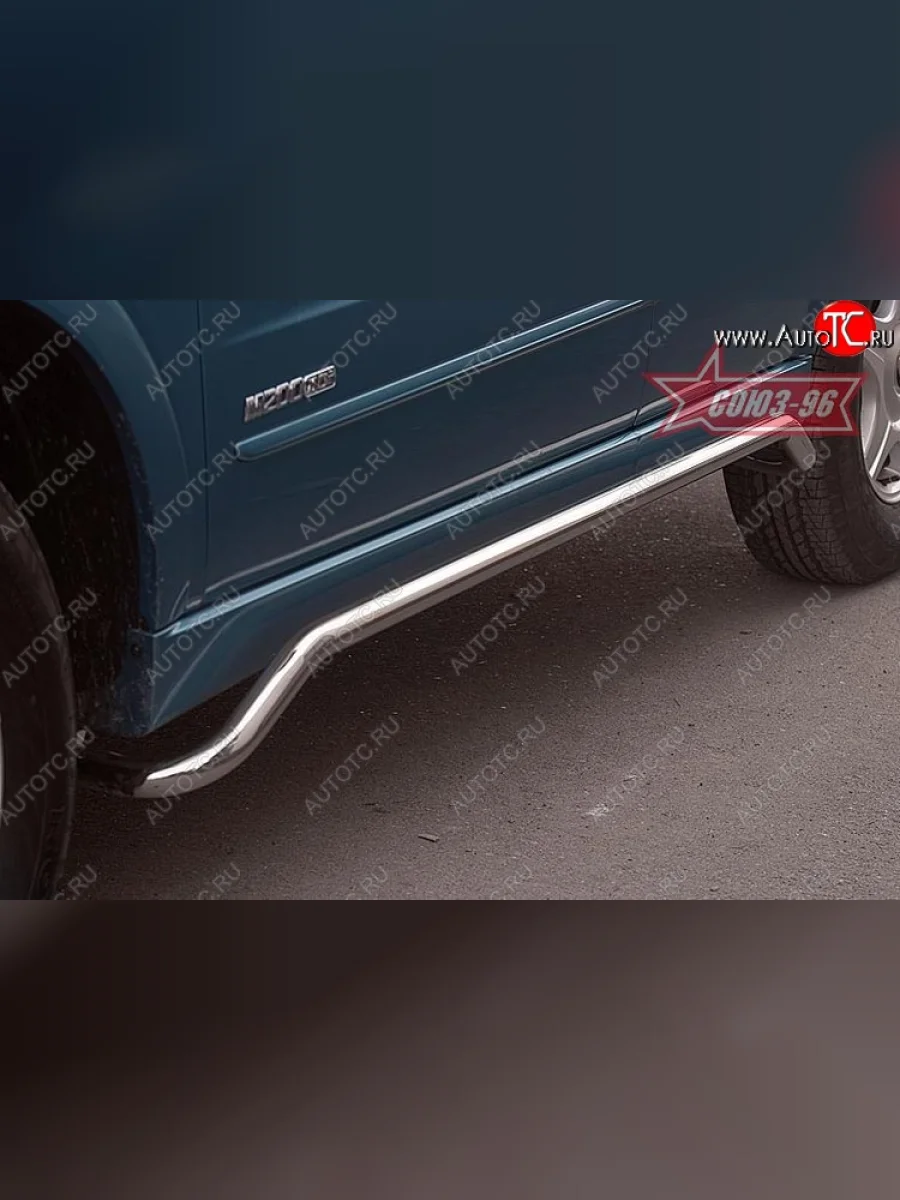 Защита штатных порогов Souz-96 (d42) SSANGYONG Kyron дорестайлинг (2005-2007)  в Перми Пермском крае