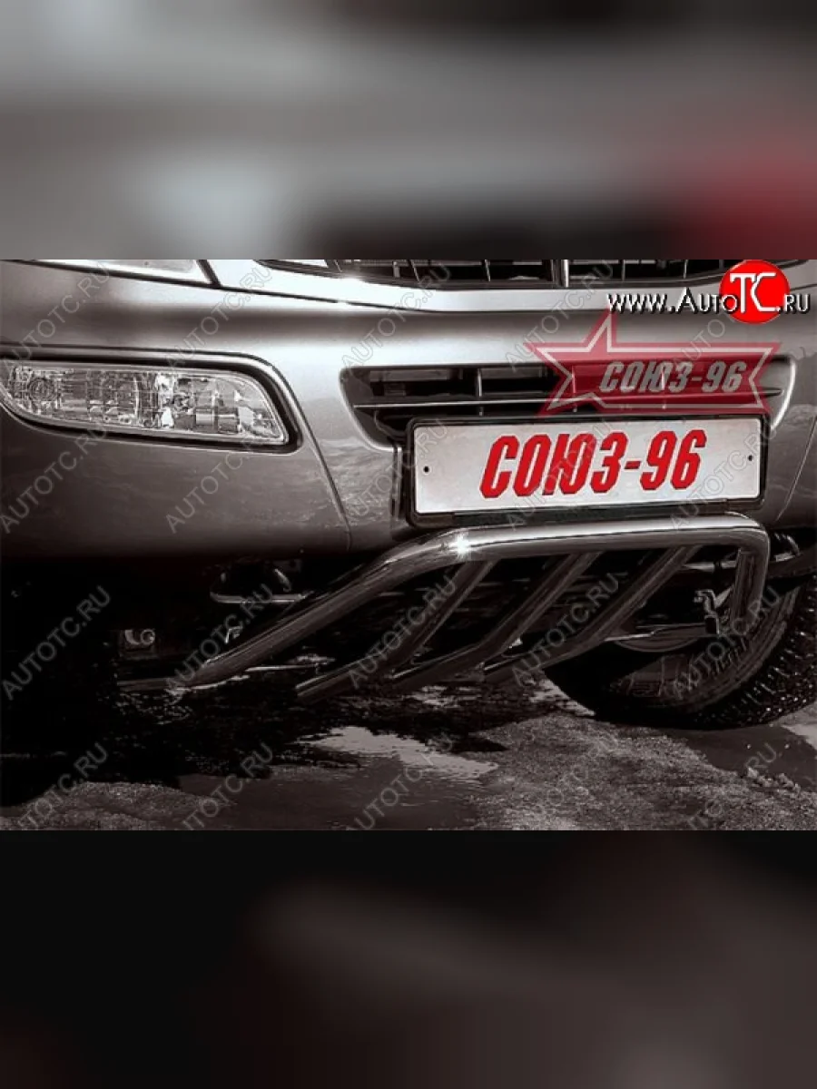 Защита переднего бампера нижняя Souz-96 Акула. SSANGYONG Rexton Y200 (2001-2006)  с доставкой в г. Пермь