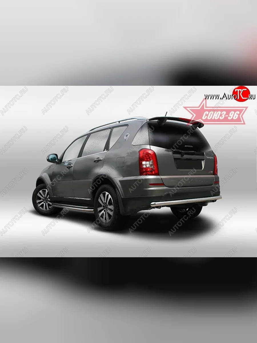 Защита заднего бампера d60 Souz-96 SSANGYONG Rexton Y290 (2012-2017)  с доставкой в г. Керчь