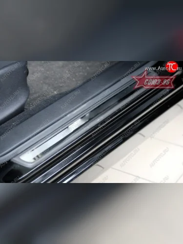 Накладки на внутреннюю пластиковую часть порога Souz-96 Subaru Impreza ( GE,  GH) (2007-2012) седан, хэтчбэк