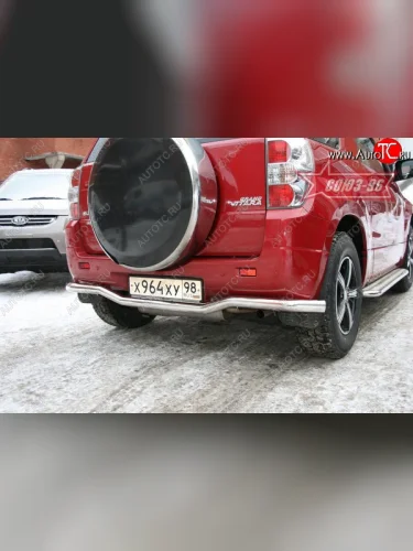 Защита заднего бампера Souz-96 (d60) Suzuki Grand Vitara JT 3 двери дорестайлинг (2005-2008)