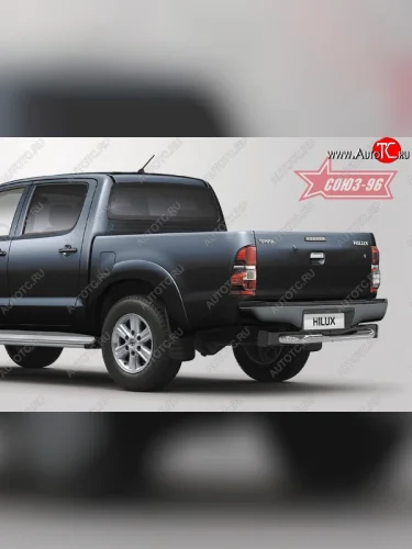 Защита заднего бампера с проступью 2-й рестайлинг Souz-96 (d76) Toyota Hilux  AN10,AN20 (2008-2011) 1-ый рестайлинг