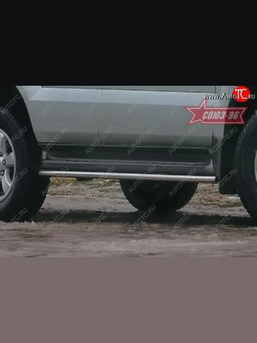 Защита штатного порога Souz-96 (d42) Toyota Land Cruiser Prado  J120 (2002-2009)