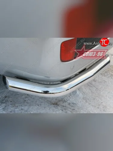 Защита заднего бампера Souz-96 (d76) Toyota Land Cruiser  200 (2007-2012) дорестайлинг