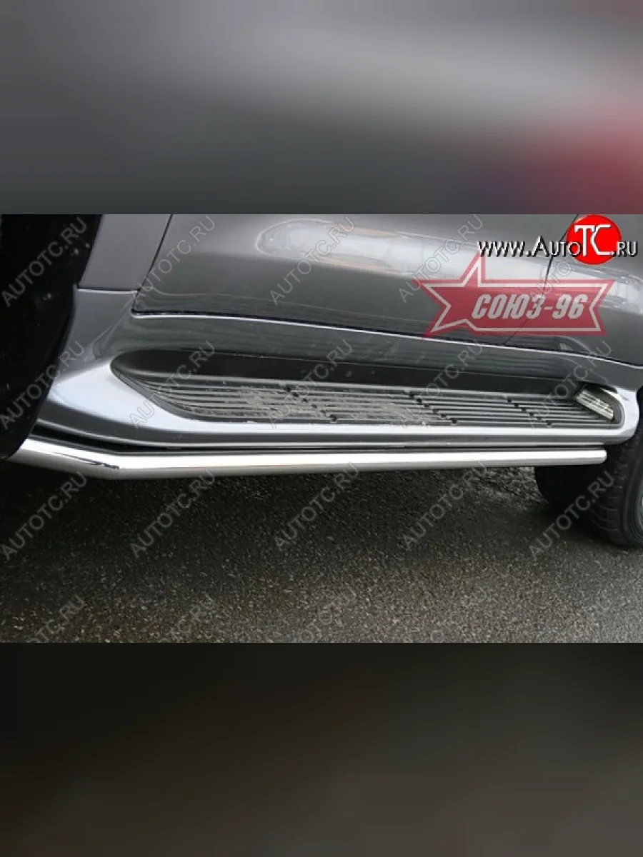 Защита штатных порогов Souz-96 (d42) Lexus LX570 J200 дорестайлинг (2007-2012)  в Керчи Республика Крым