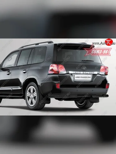Защита заднего бампера из боковых уголков Souz-96 (d76) Toyota Land Cruiser  200 (2012-2015) 1-ый рестайлинг