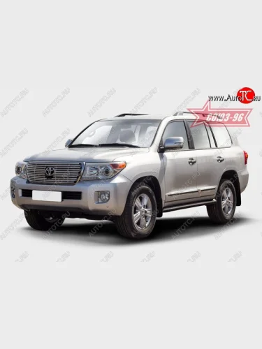 Декоративный элемент решетки радиатора Souz-96 (d16) Toyota Land Cruiser  200 (2012-2015) 1-ый рестайлинг