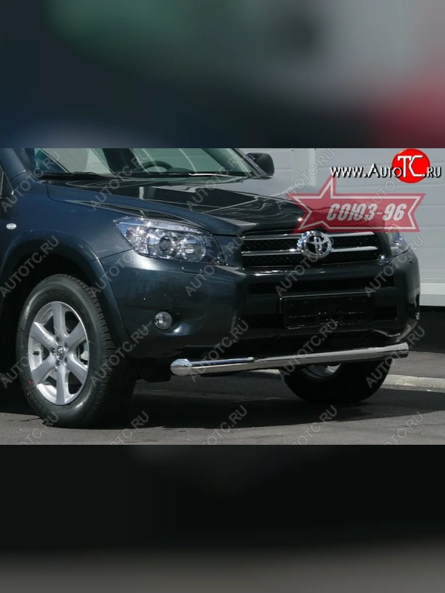 Защита переднего бампера одинарная Souz-96 (d76)  Toyota RAV4 (2005-2009) XA305  в Керчи Республика Крым