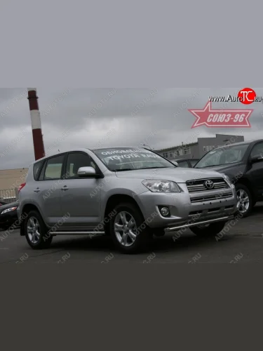 Защита переднего бампера одинарная Souz-96 (d60) Toyota RAV4  XA30 (2008-2010) 5 дв. 1-ый рестайлинг