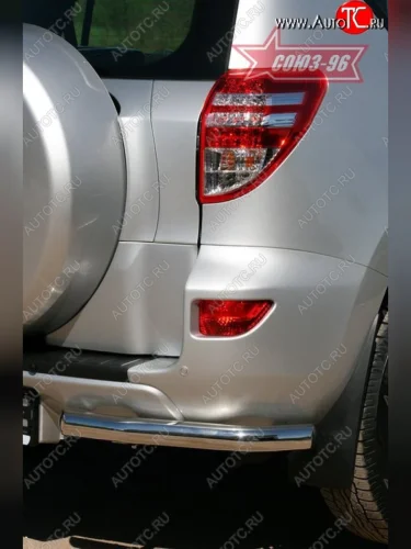 Защита заднего бампера из двух боковых уголков с диаметром 60 мм на стандарт Souz-96 Toyota RAV4  XA30 (2010-2013) 5 дв. 2-ой рестайлинг