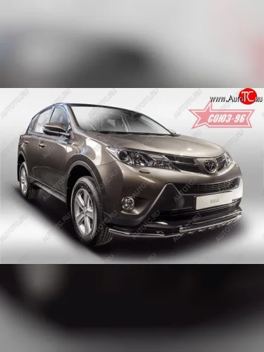 Защита переднего бампера двойная Souz-96 (d42/42) Toyota RAV4  XA40 (2012-2015) 5 дв. дорестайлинг