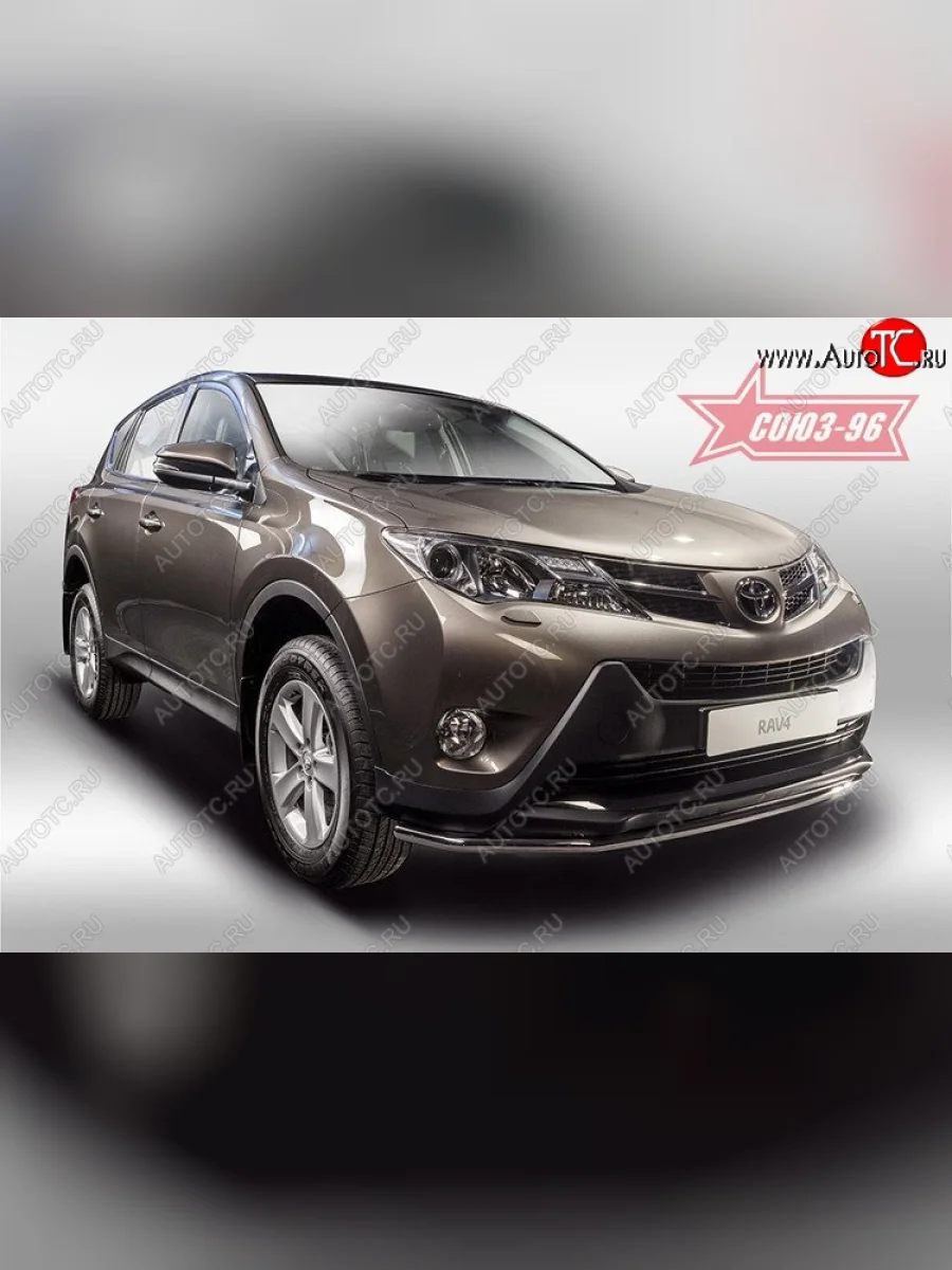 Защита переднего бампера одинарная Souz-96 (d42)  Toyota RAV4 (2012-2015) XA40  в Самаре Самарской области
