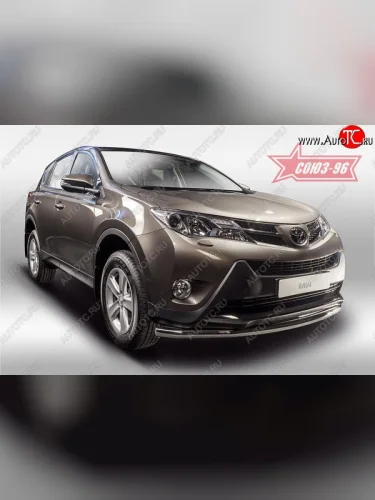 Защита переднего бампера одинарная Souz-96 (d60) Toyota RAV4  XA40 (2012-2015) 5 дв. дорестайлинг