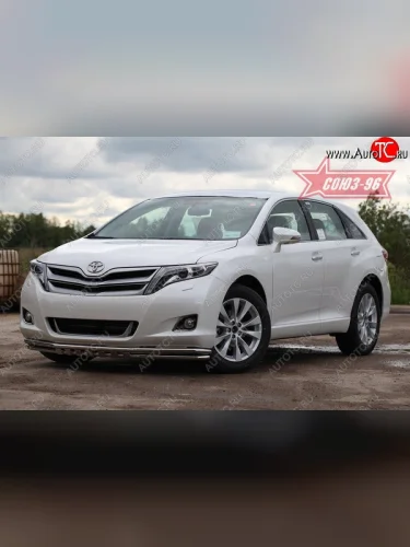 Защита переднего бампера двойная Souz-96 (d42/42) Toyota Venza  GV10 (2008-2012) дорестайлинг