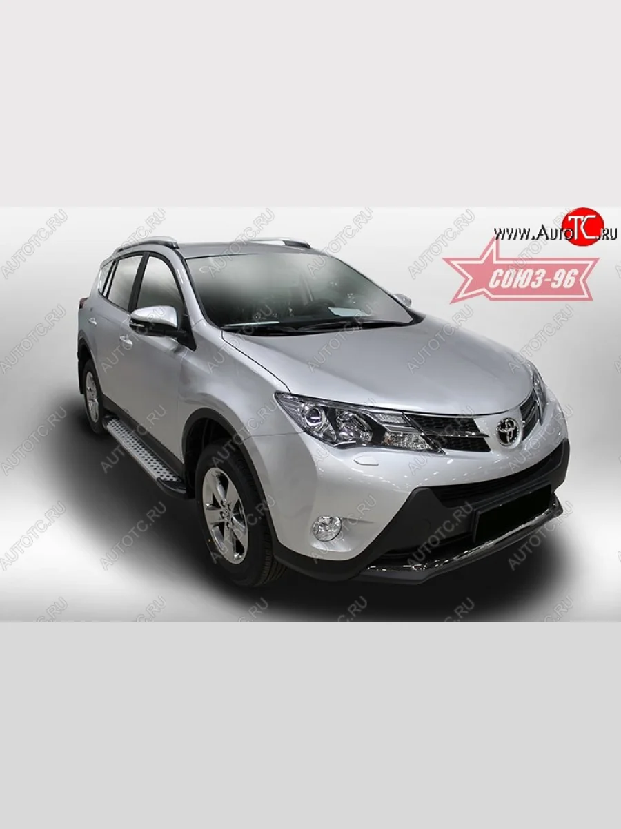Пороги из алюминиевого профиля Souz-96 Toyota RAV4 XA40 5 дв. дорестайлинг (2012-2015)  в Керчи Республика Крым