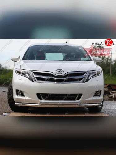 Защита переднего бампера одинарная Souz-96 (d60/42) Toyota Venza  GV10 (2008-2012) дорестайлинг