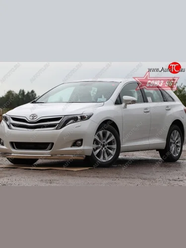 Защита переднего бампера двойная Souz-96 (d75х42/42) Toyota Venza  GV10 (2008-2012) дорестайлинг