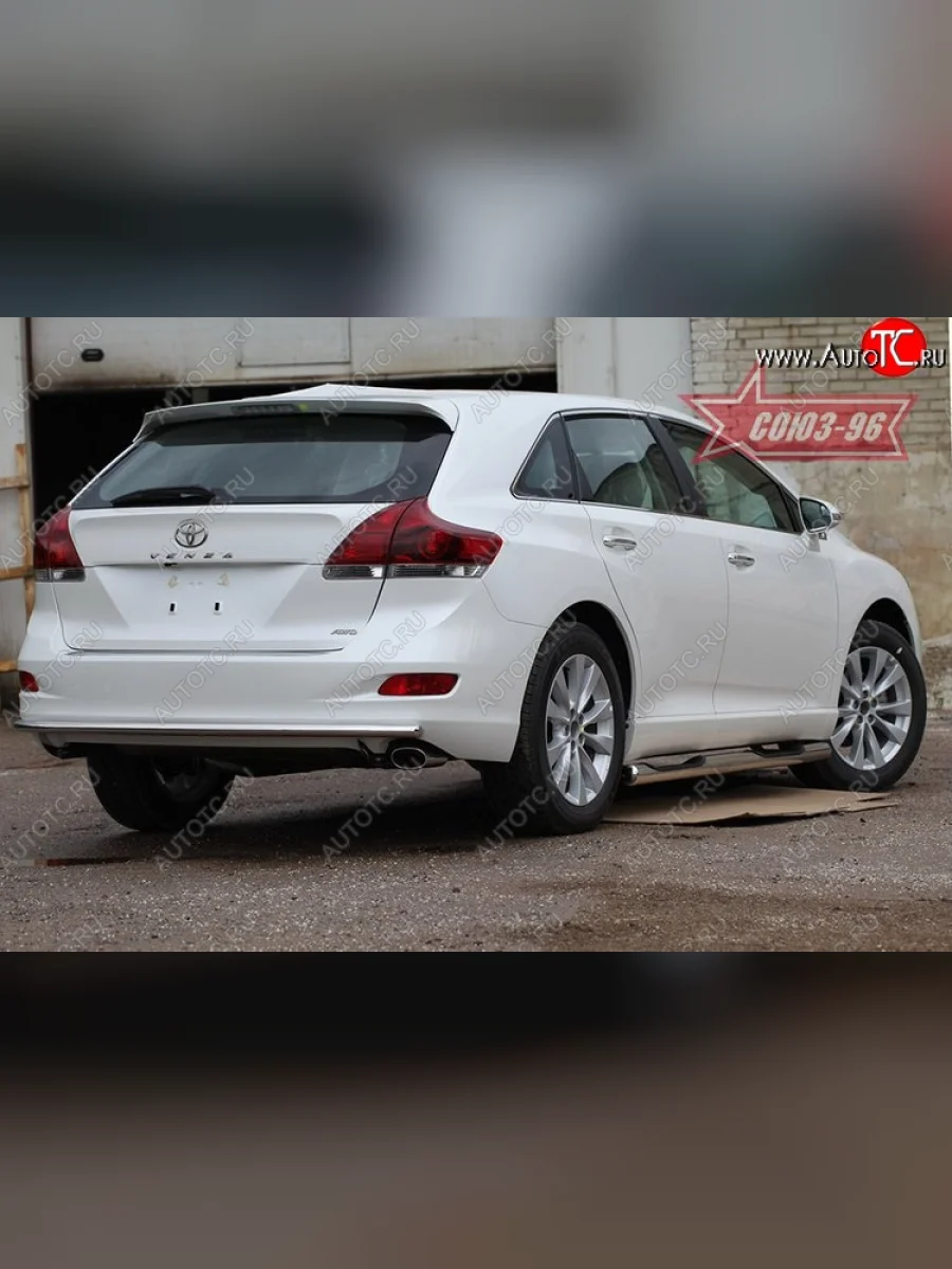 Защита заднего бампера Souz-96 (d42)  Toyota Venza (2008-2012) GV10  в Самаре Самарской области