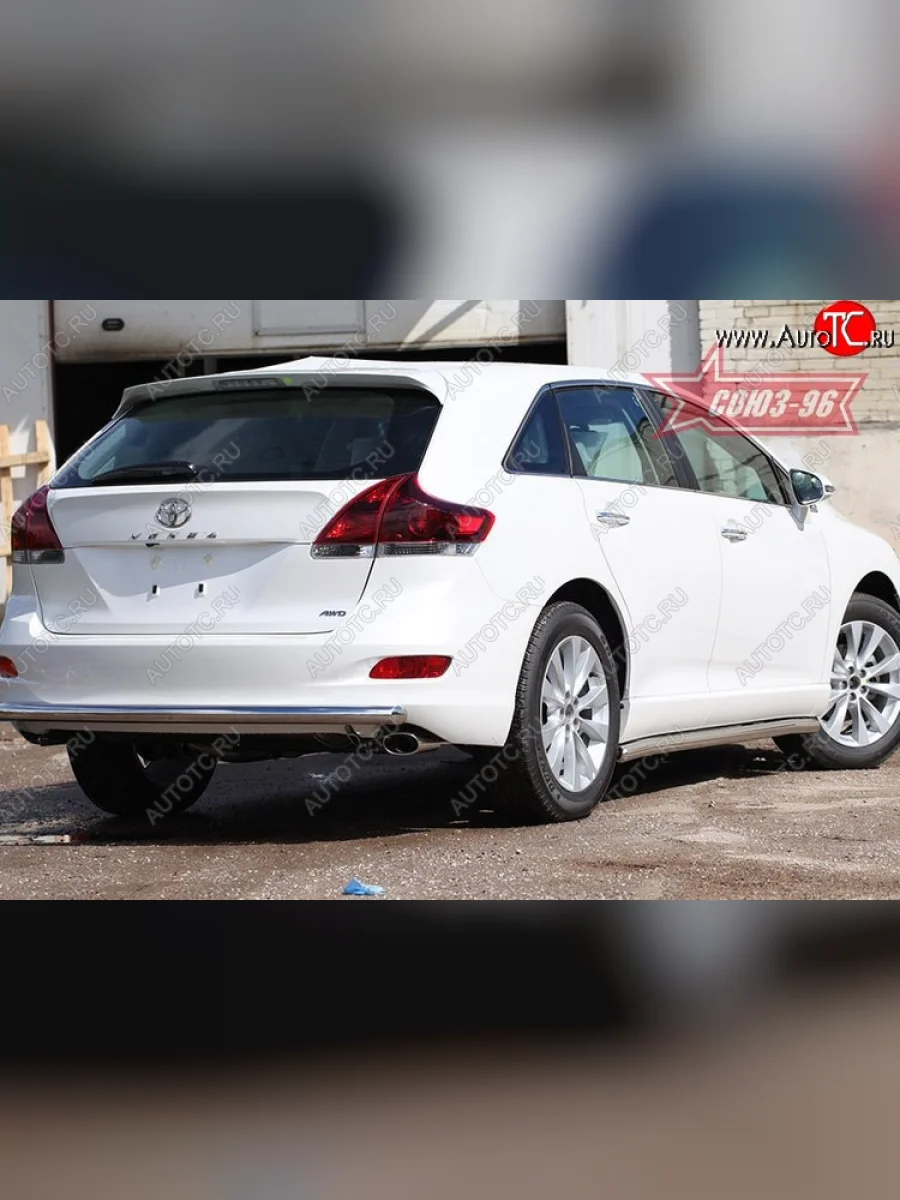 Защита заднего бампера рестайлинг Souz-96 Middle (d60) Toyota Venza GV10 дорестайлинг (2008-2012)  в Самаре Самарской области