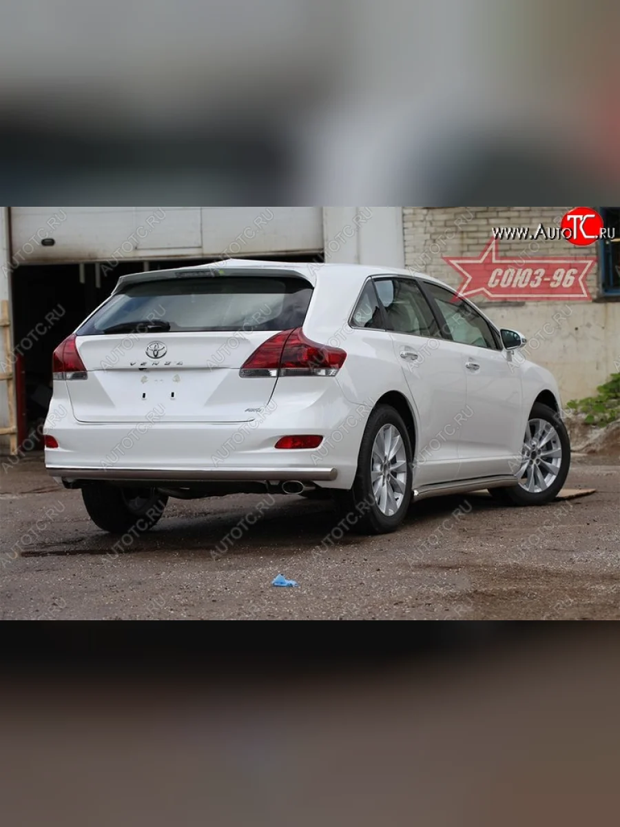 Защита заднего бампера рестайлинг Souz-96 Long (d60) Toyota Venza GV10 дорестайлинг (2008-2012)  в Самаре Самарской области