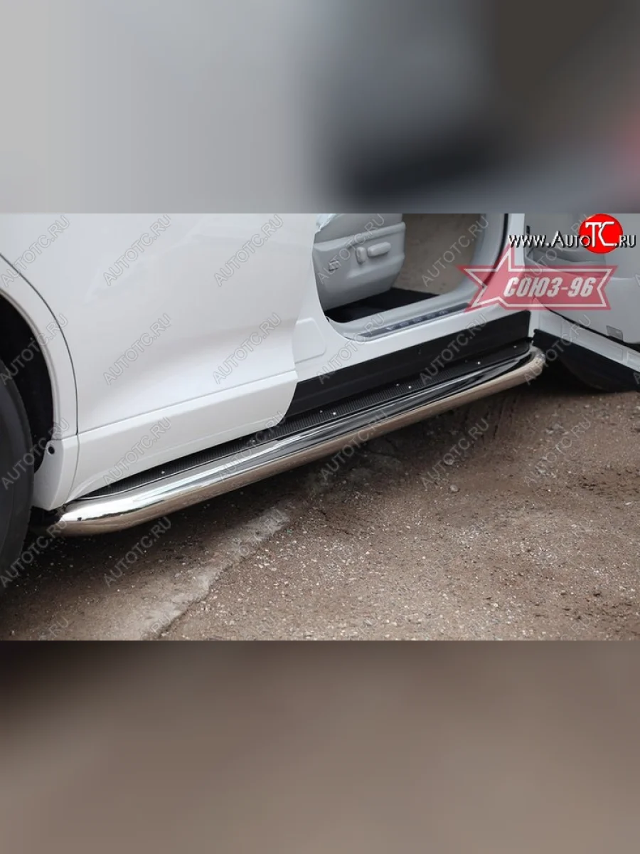 Защита порогов с листом Souz-96 (d76). Toyota Venza GV10 дорестайлинг (2008-2012)  в Керчи Республика Крым