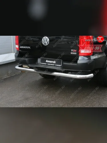 Защита заднего бампера с проступью Souz-96 (d76) Volkswagen Amarok (2009-2016) дорестайлинг