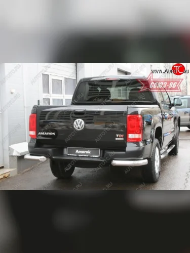 Защита заднего бампера Souz-96 (d76) Volkswagen Amarok (2009-2016) дорестайлинг