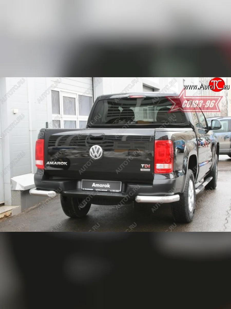 Защита заднего бампера Souz-96 (d76)  Volkswagen Amarok (2009-2016)  в Самаре Самарской области