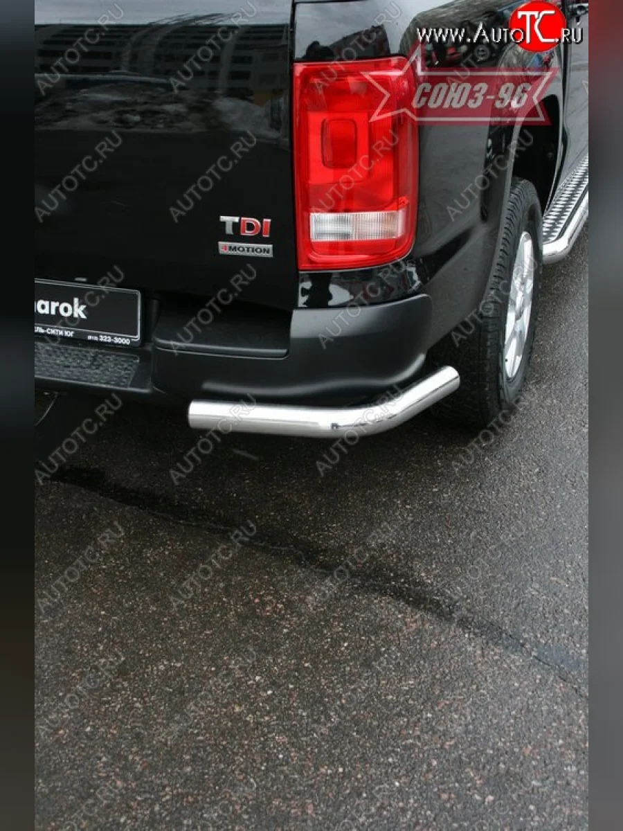 Защита заднего бампера Souz-96 (d60) Volkswagen Amarok дорестайлинг (2009-2016)  в Самаре Самарской области