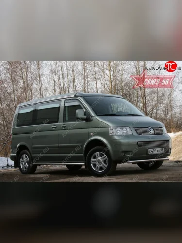 Защита переднего бампера одинарная Souz-96 (d60). Volkswagen Transporter  T5 (2003-2009) дорестайлинг