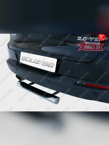 Защита заднего бампера с проступью Souz-96 (d76) Volkswagen Tiguan  NF (2011-2017) рестайлинг