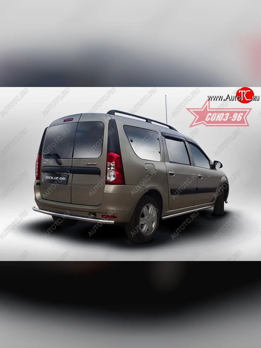 Защита заднего бампера Souz-96 (d42) Лада ВАЗ Ларгус дорестайлинг R90 (2012-2021)  в Перми Пермском крае