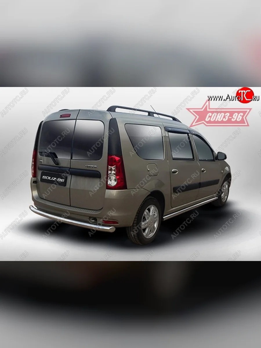 Защита заднего бампера Souz-96 (d60) Лада ВАЗ Ларгус дорестайлинг R90 (2012-2021)  в Перми Пермском крае