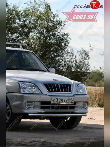Защита переднего бампера одинарная Souz-96 (d60) ТАГАЗ Road Partner (2007-2009)