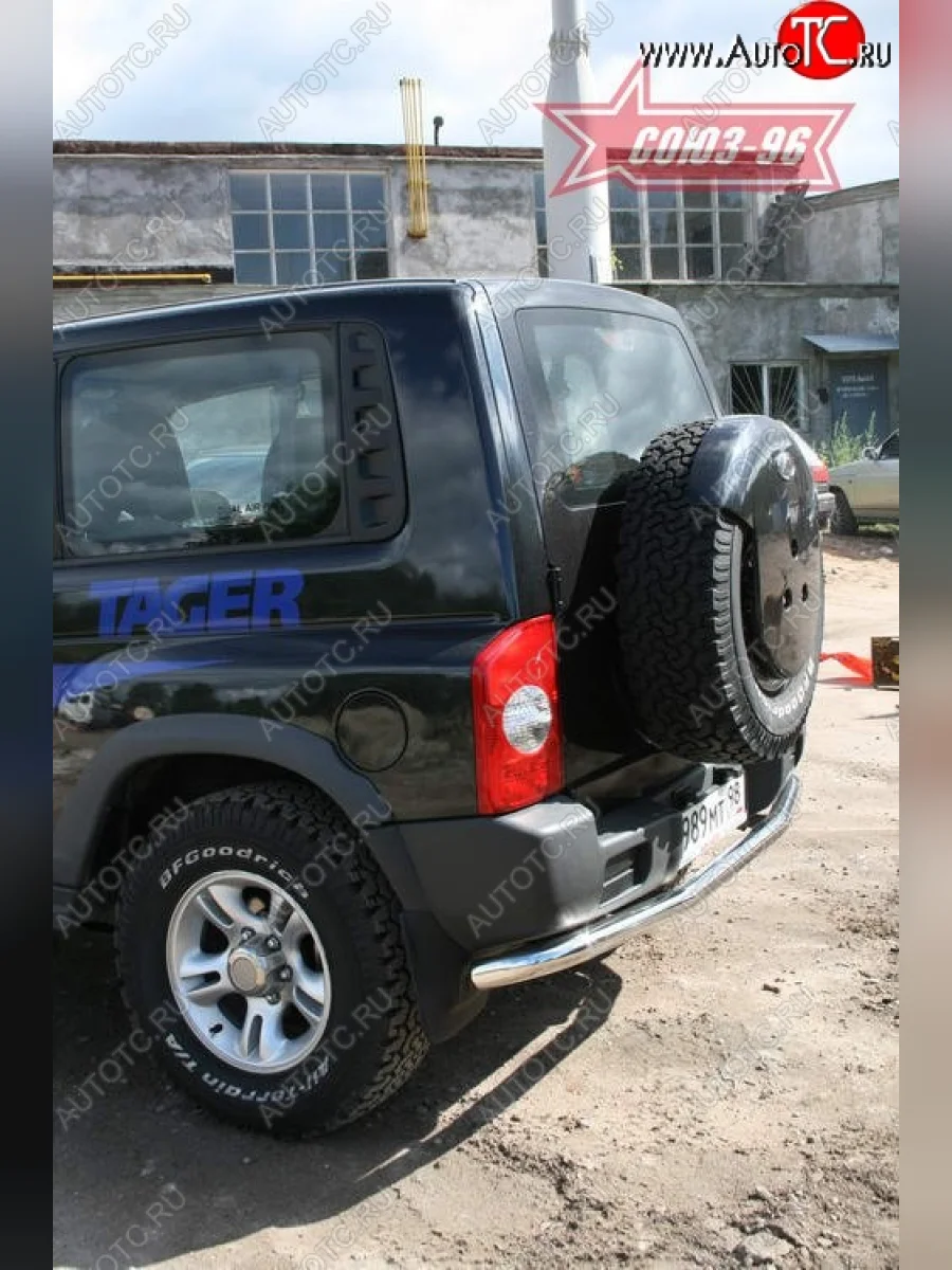 Защита заднего бампера Souz-96 (d60)  ТАГАЗ Tager (2008-2012) 3d  в Воронеже Воронежской области