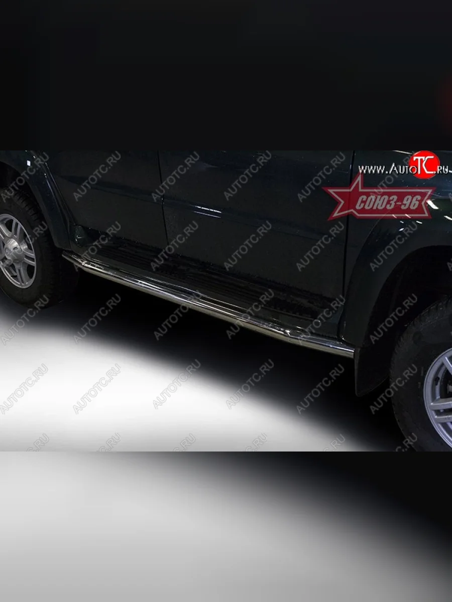 Защита штатных порогов Souz-96 (d60)  Уаз Патриот (2014-2025) 3163 5-дв., 3163 5 дв.  в Самаре Самарской области