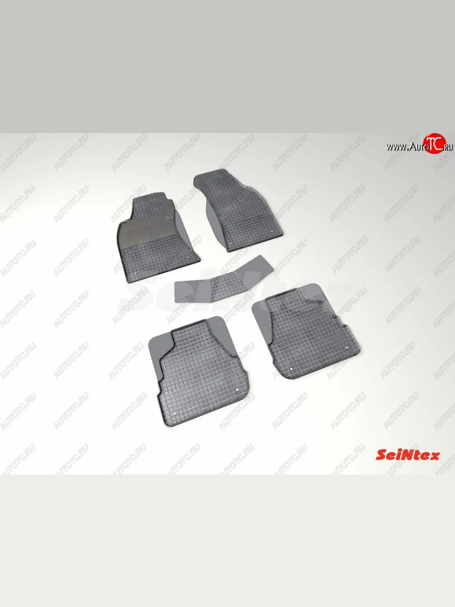 Износостойкие коврики в салон с рисунком Сетка SeiNtex Premium 4 шт. (резина) Audi A6 C5 дорестайлинг, седан (1997-2001)  в Перми Пермском крае
