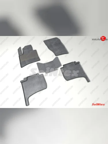 Износостойкие коврики в салон с рисунком Сетка SeiNtex Premium 4 шт. (резина) Volkswagen Touareg  2 NF (2010-2014) дорестайлинг