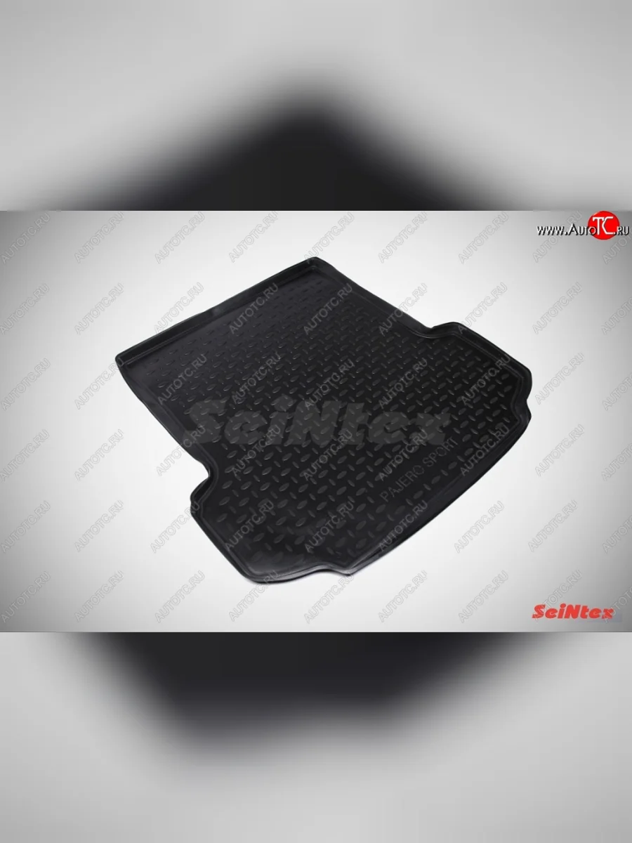 Коврик в багажник SeiNtex (полимер) Mitsubishi Pajero Sport QE дорестайлинг (2015-2021)  в Воронеже Воронежской области
