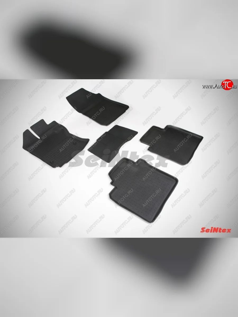 Износостойкие коврики в салон с высоким бортом SeiNtex Premium 4 шт. (резина) Toyota Venza GV10 рестайлинг (2012-2016)  в Перми Пермском крае