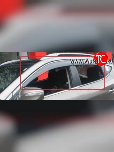 Комплект дефлекторов окон (ветровиков) 4 шт. СТ Mazda CX-5 KE рестайлинг (2015-2017)
