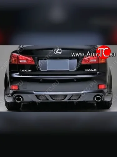 Накладка на задний бампер CT Lexus IS250 XE20 седан дорестайлинг (2005-2013)