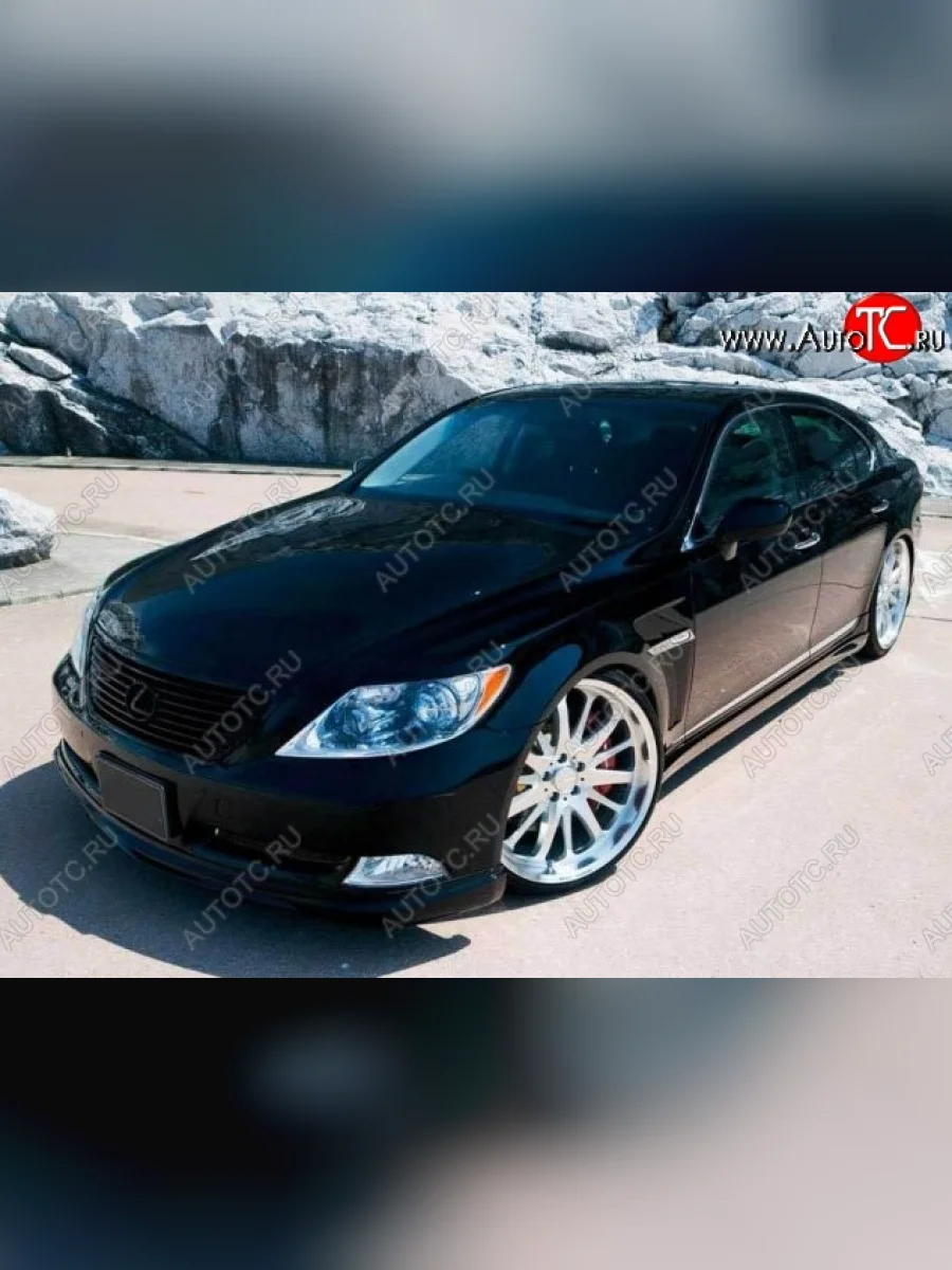 Накладка на передний бампер CT Lexus LS460 XF40 дорестайлинг (2006-2009) (Неокрашенная)  в Самаре Самарской области