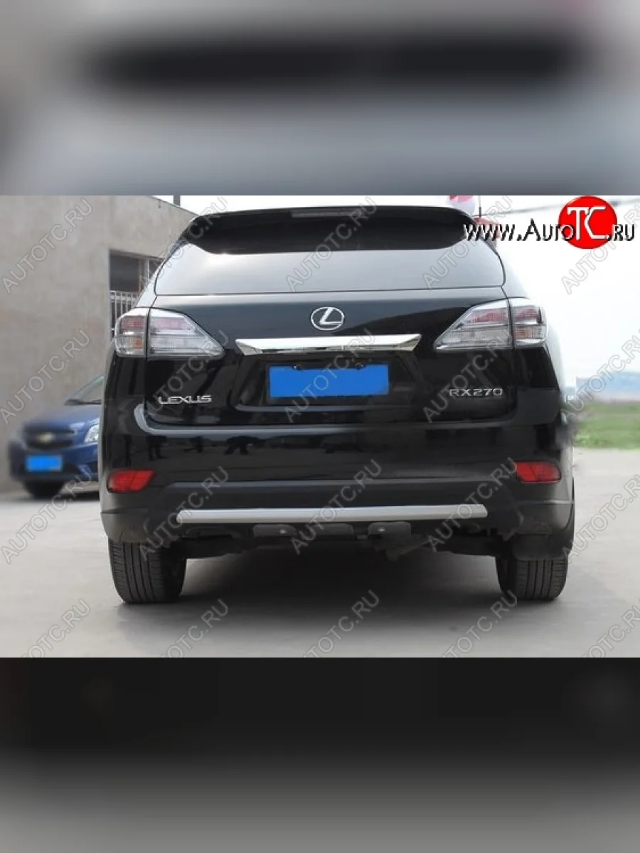 Накладка на задний бампер CT v3 Lexus RX350 AL10 дорестайлинг (2008-2012) (Неокрашенная)  в Керчи Республика Крым
