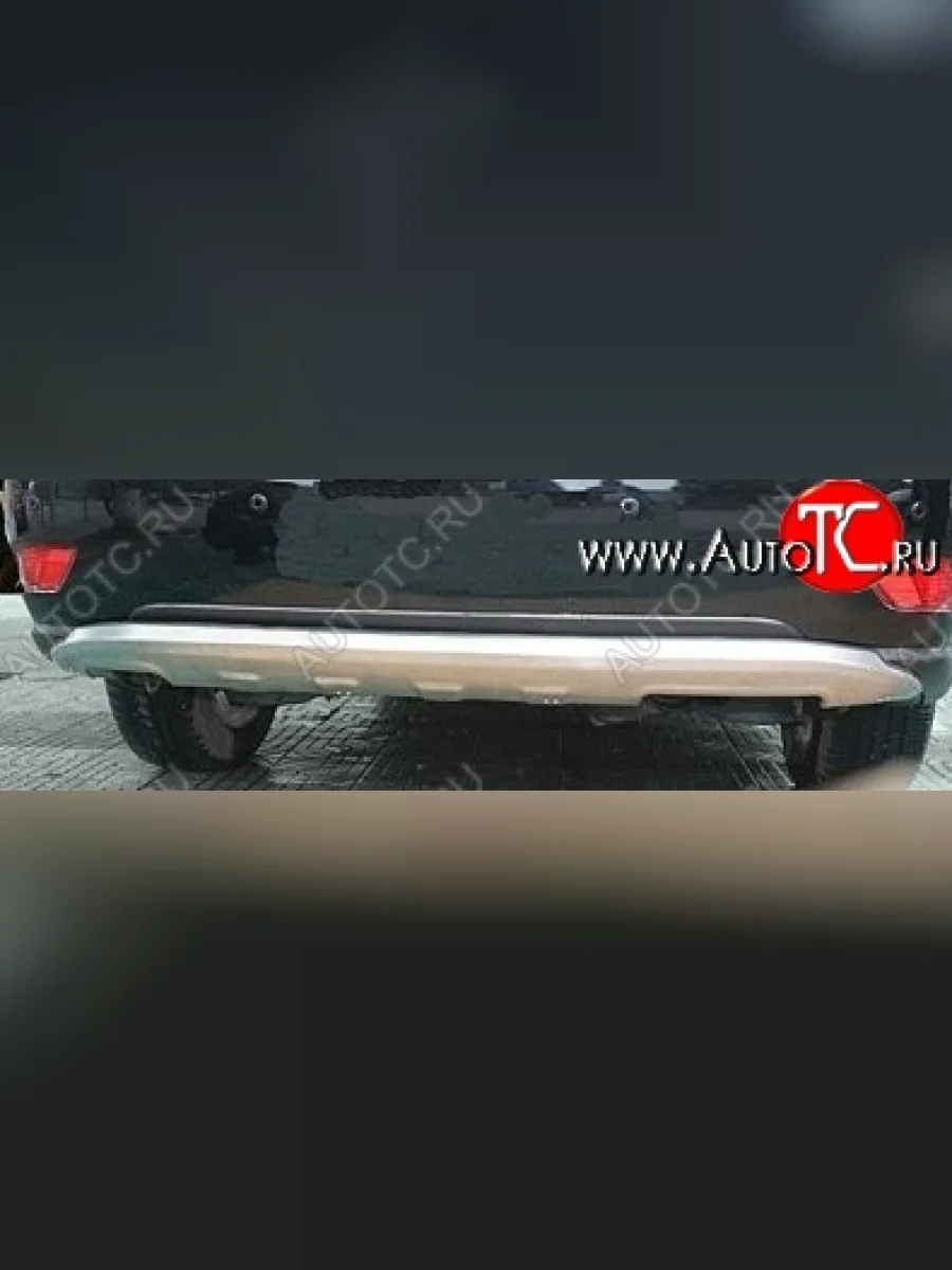 Накладка на задний бампер СТ v4 Lexus RX350 AL10 дорестайлинг (2008-2012) (Неокрашенная)  в Перми Пермском крае